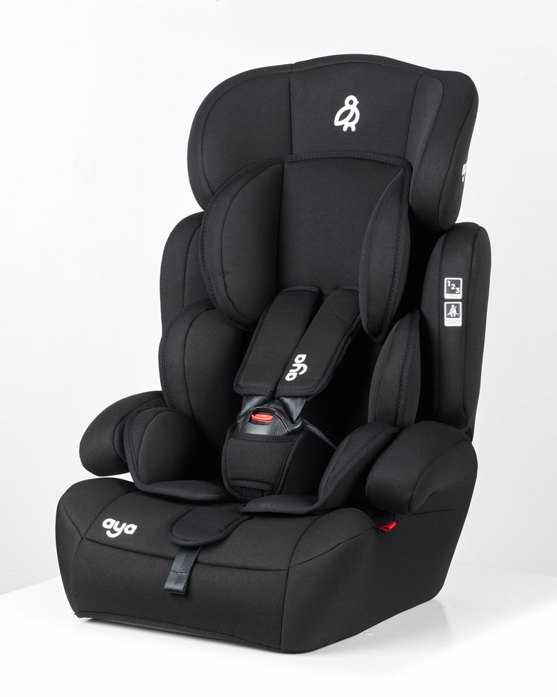 Aya Comfort Group 1/2/3 Car Seat - Midnight Black