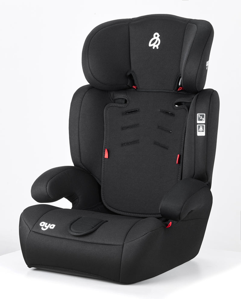 Aya Comfort Group 1/2/3 Car Seat - Midnight Black