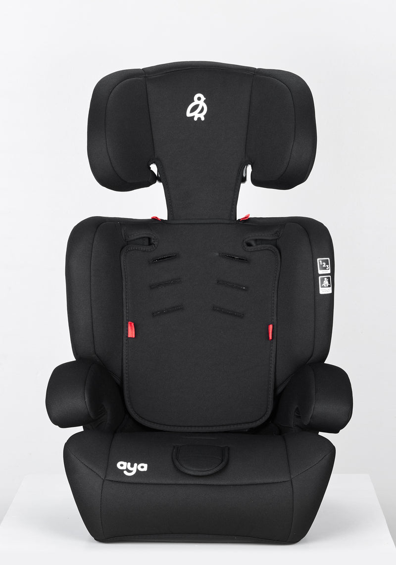Aya Comfort Group 1/2/3 Car Seat - Midnight Black