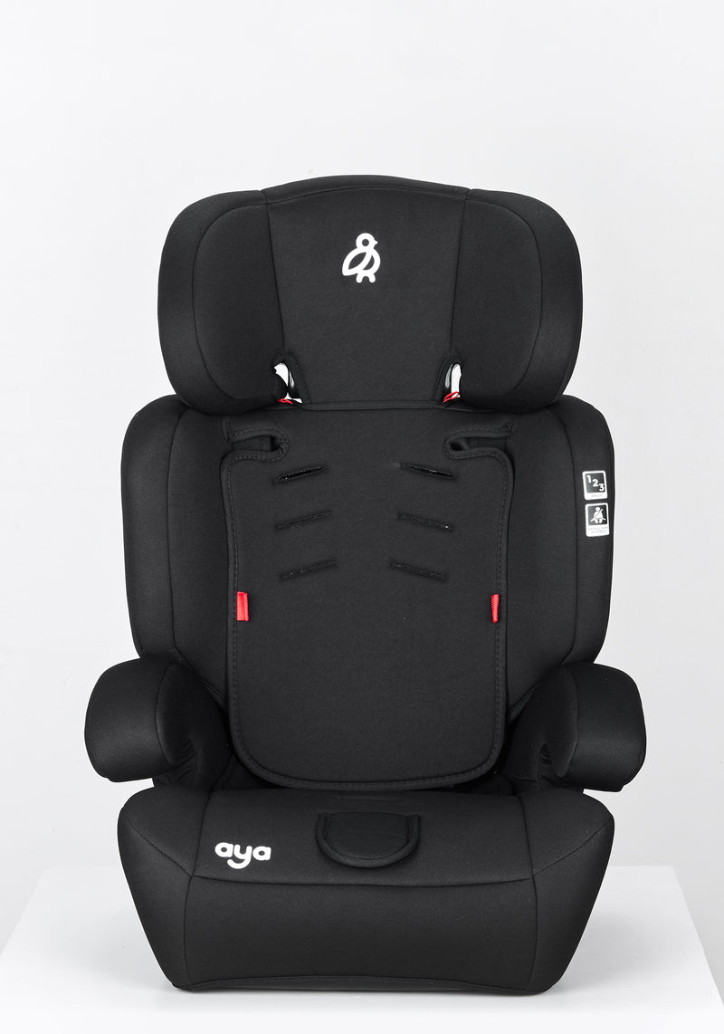 Aya Comfort Group 1/2/3 Car Seat - Midnight Black