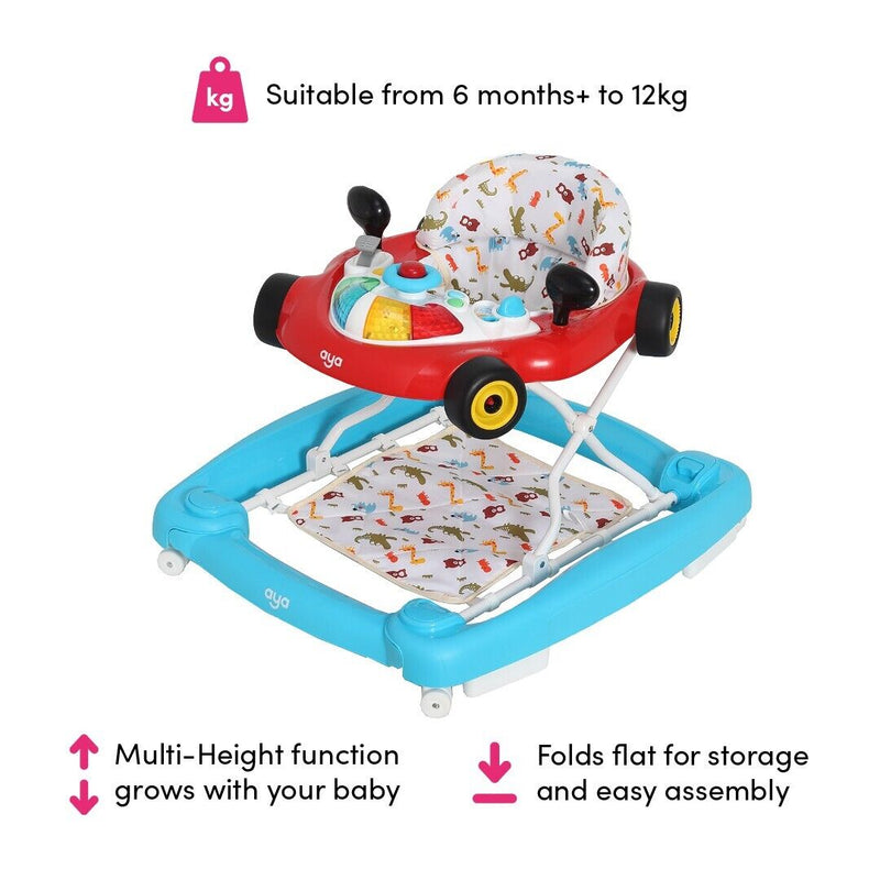 Aya 2 in 1 Racer Walker - Colourful Safari