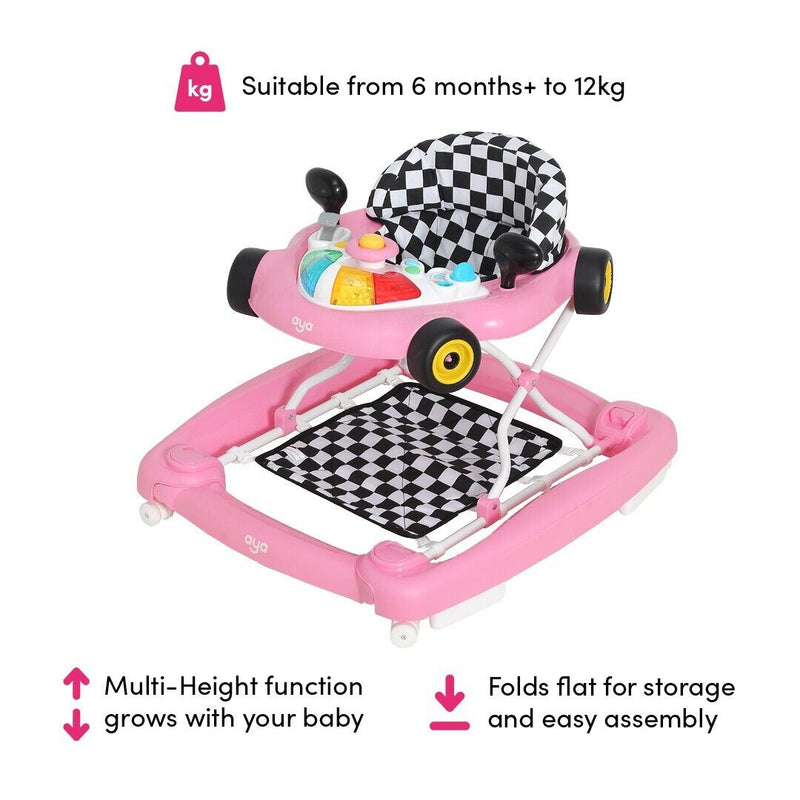 Aya 2 in 1 Racer Walker - Pink Racer
