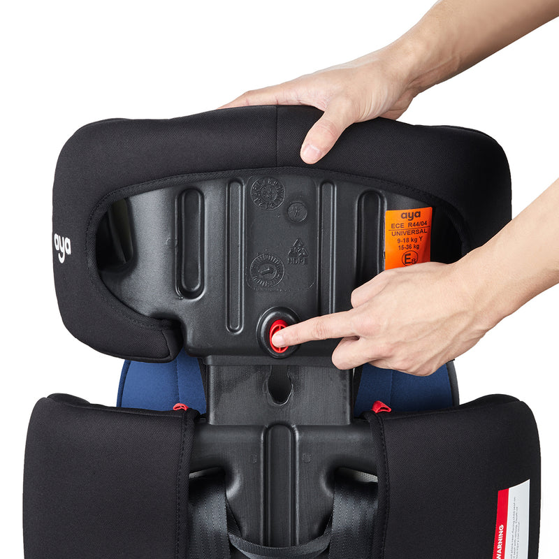 Aya Comfort Group 1/2/3 Car Seat - Navy Blue