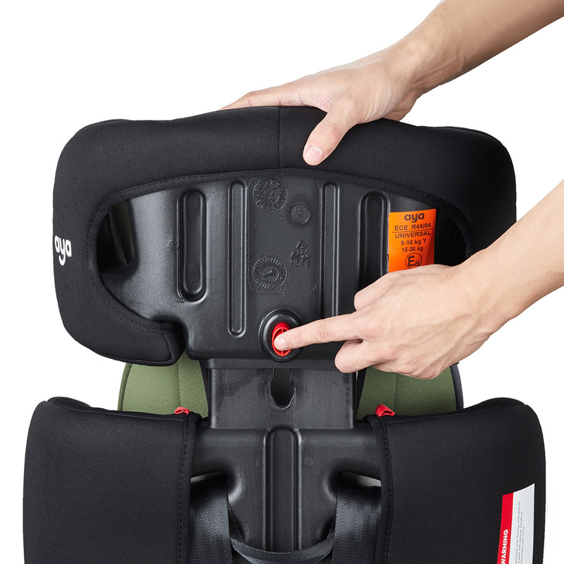 Aya Comfort Group 1/2/3 Car Seat - Sage Green