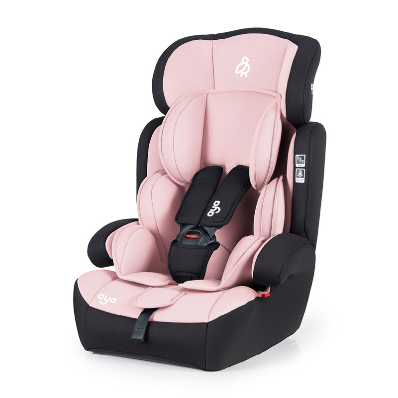 Aya Comfort Group 1/2/3 Car Seat - Dusty Pink