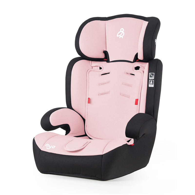 Aya Comfort Group 1/2/3 Car Seat - Dusty Pink