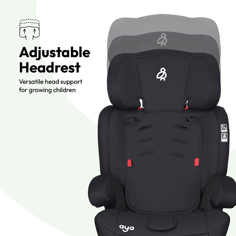 Aya Comfort Group 1/2/3 Car Seat - Navy Blue