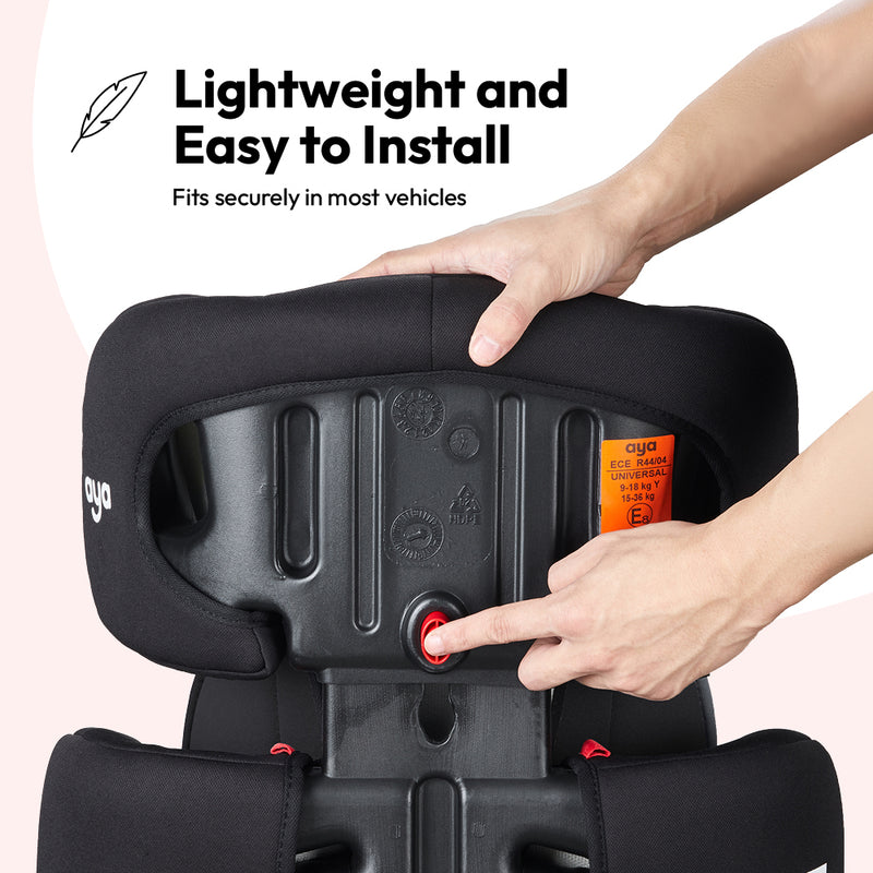 Aya Comfort Group 1/2/3 Car Seat - Navy Blue