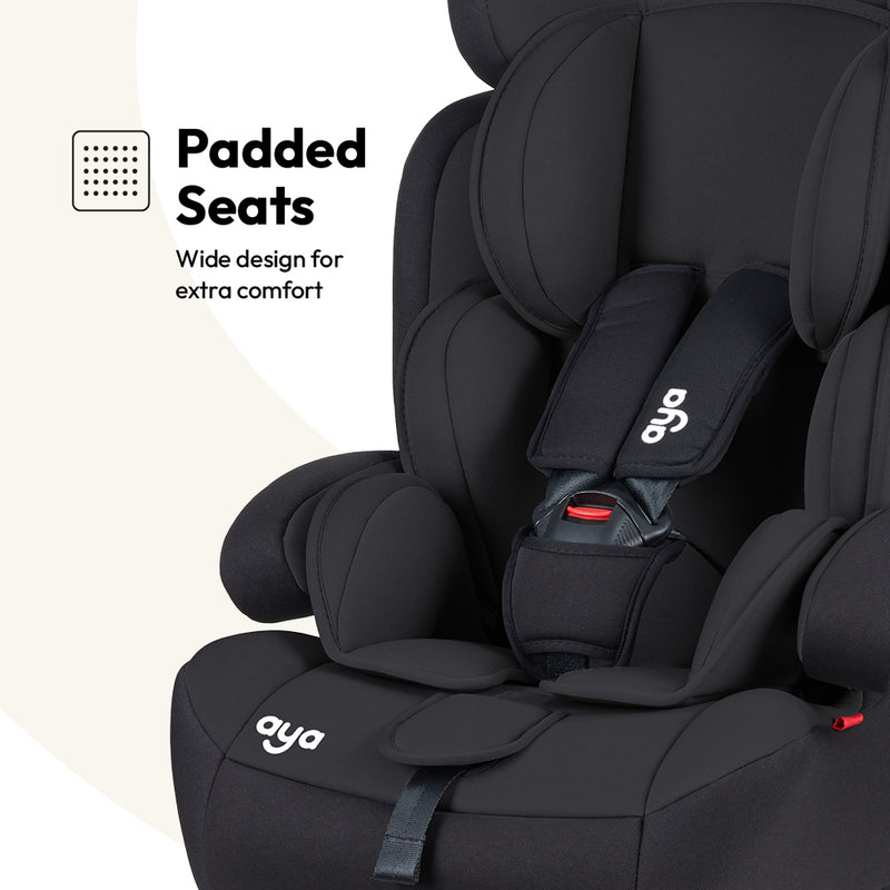 Aya Comfort Group 1/2/3 Car Seat - Navy Blue