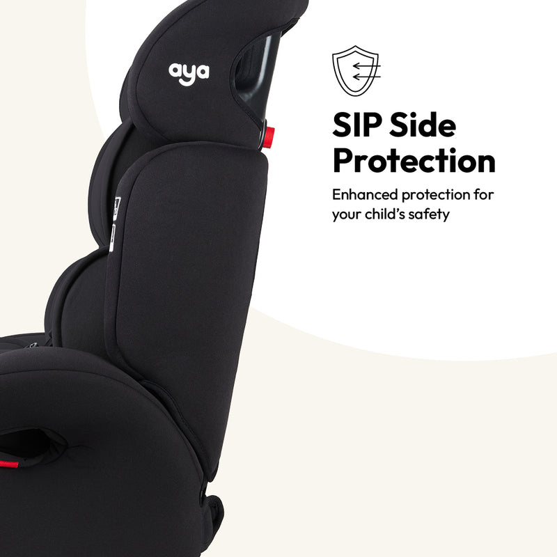 Aya Comfort Group 1/2/3 Car Seat - Navy Blue