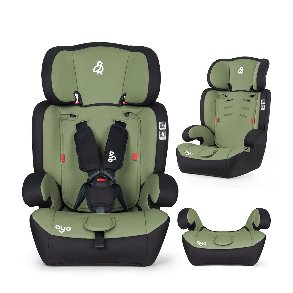 Aya Comfort Group 1/2/3 Car Seat - Sage Green