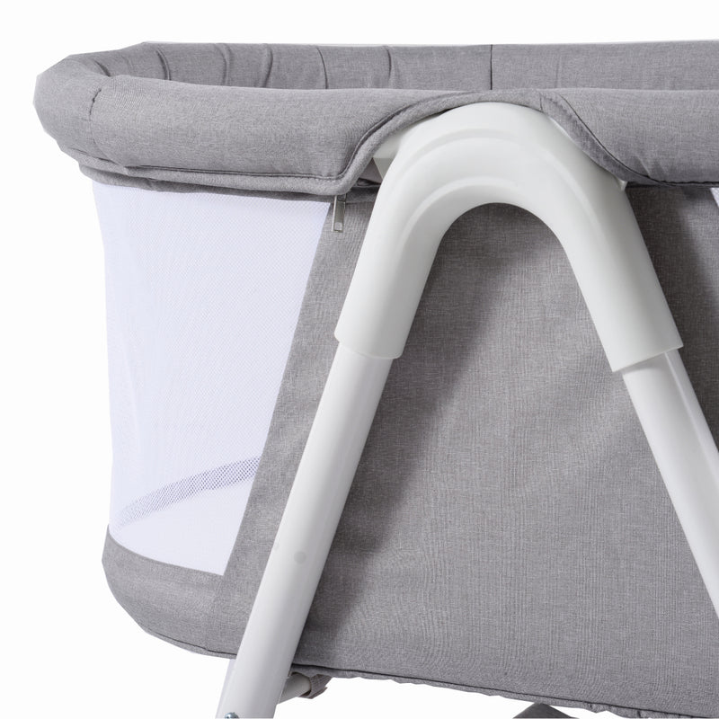 Aya EasyDream Crib - White/Stone Grey