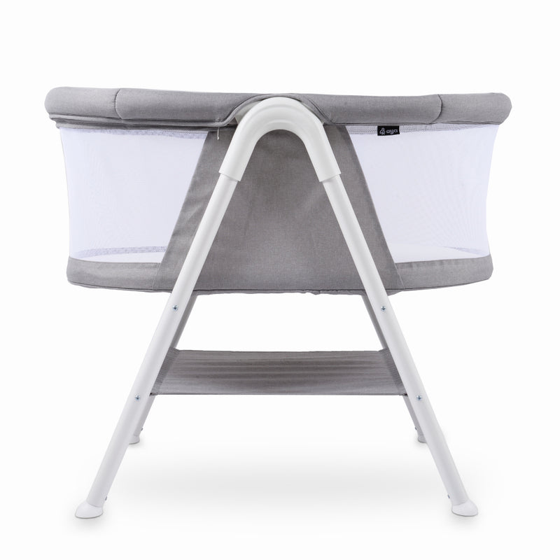 Aya EasyDream Crib - White/Stone Grey