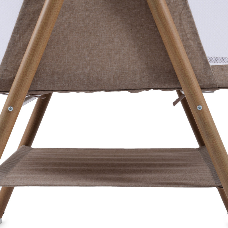 Aya EasyDream Crib - Wood/Sandstone