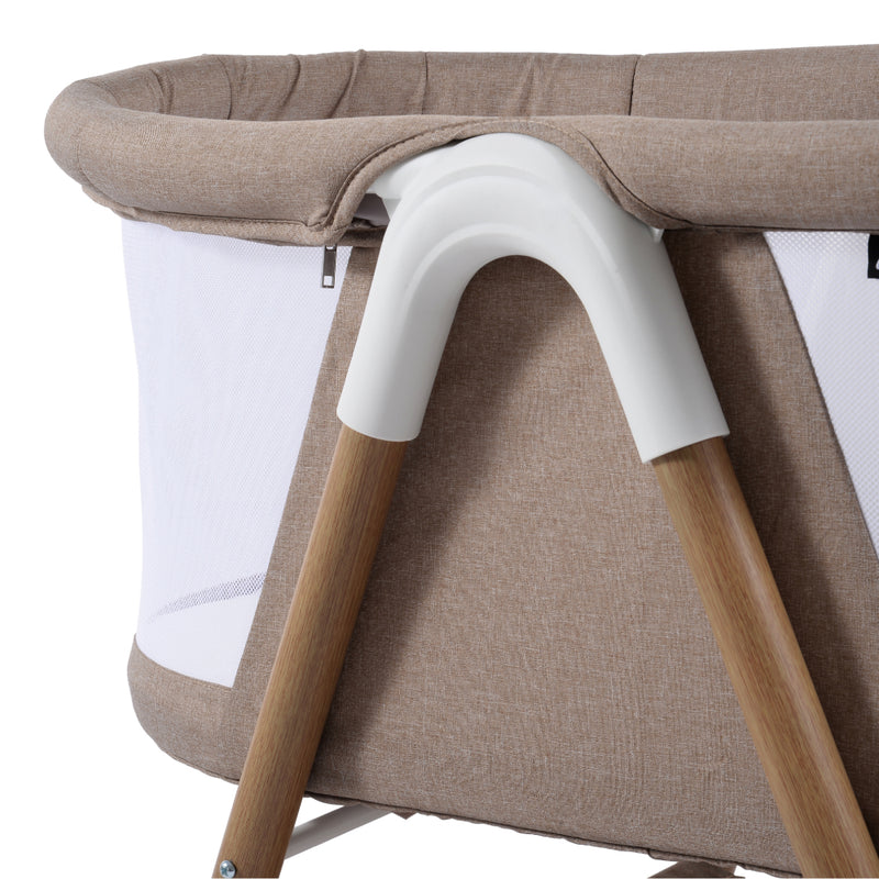 Aya EasyDream Crib - Wood/Sandstone