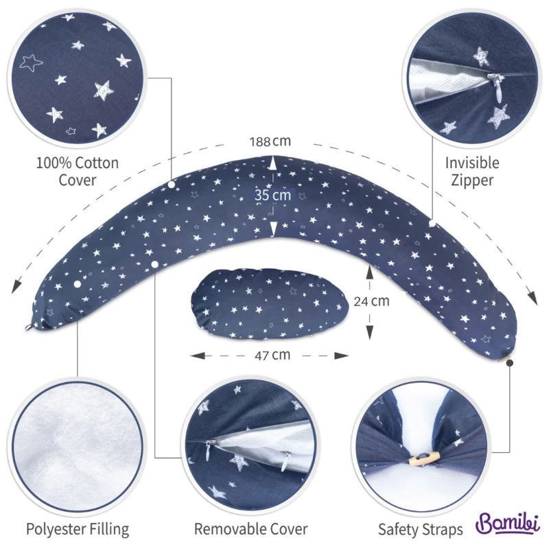 Aya 4in1 Multifunctional Nursing Pregnancy Pillow – Stars
