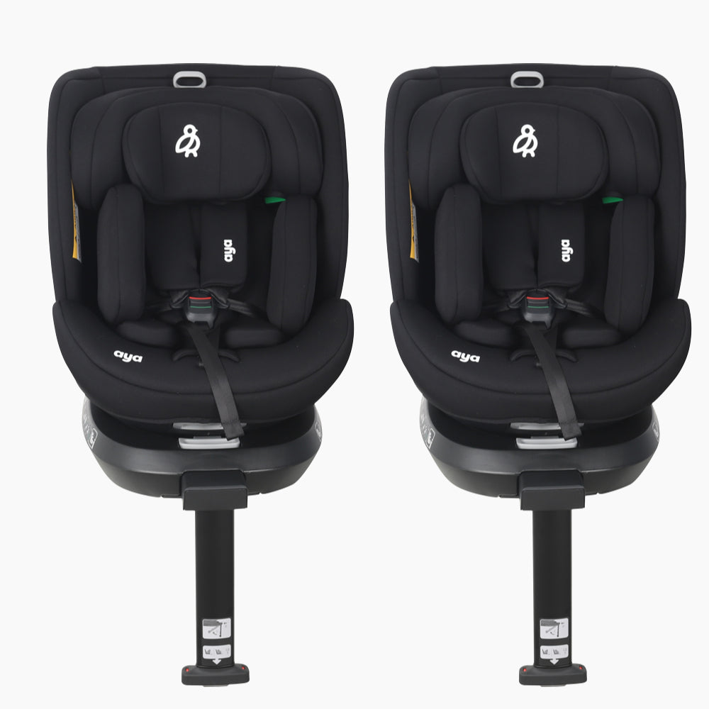 Aya EasySpin2 360 i-Size All Stage Car Seat (Pack of 2) - Graphite