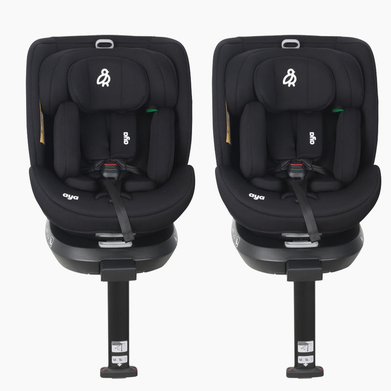 Aya EasySpin2 360 i-Size All Stage Car Seat (Pack of 2) - Graphite
