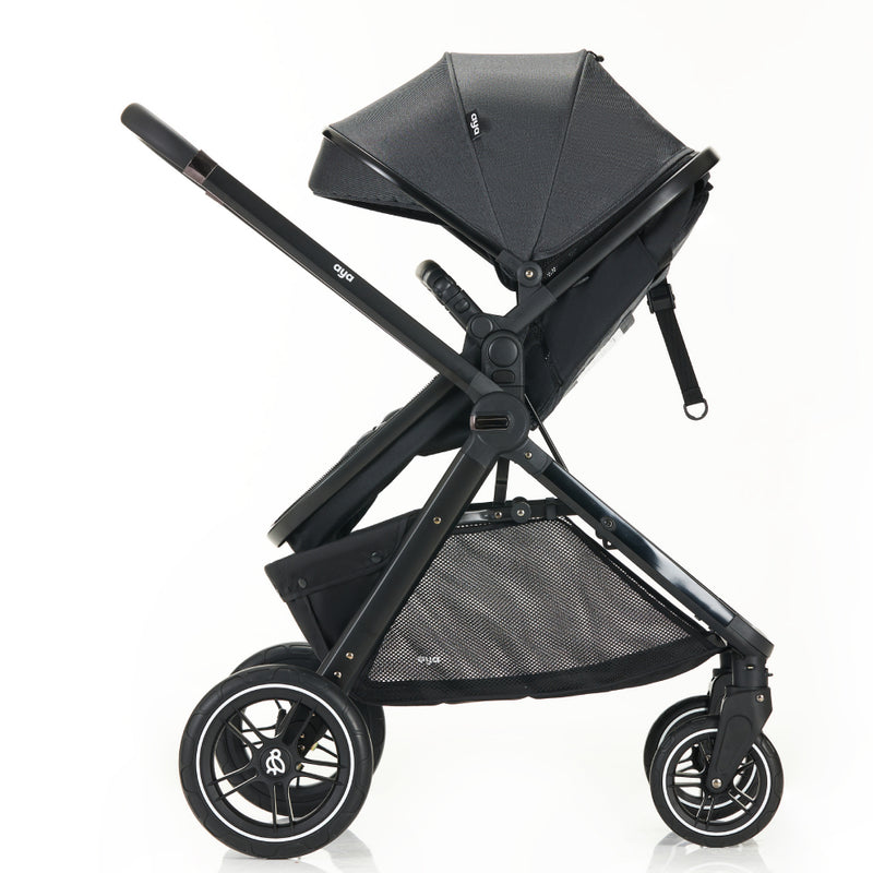Aya EasyMoov 3 in 1 Pushchair - Midnight Black