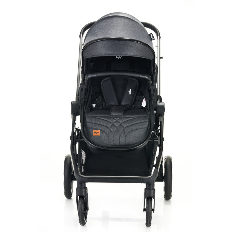 Aya EasyMoov 3 in 1 Pushchair - Midnight Black