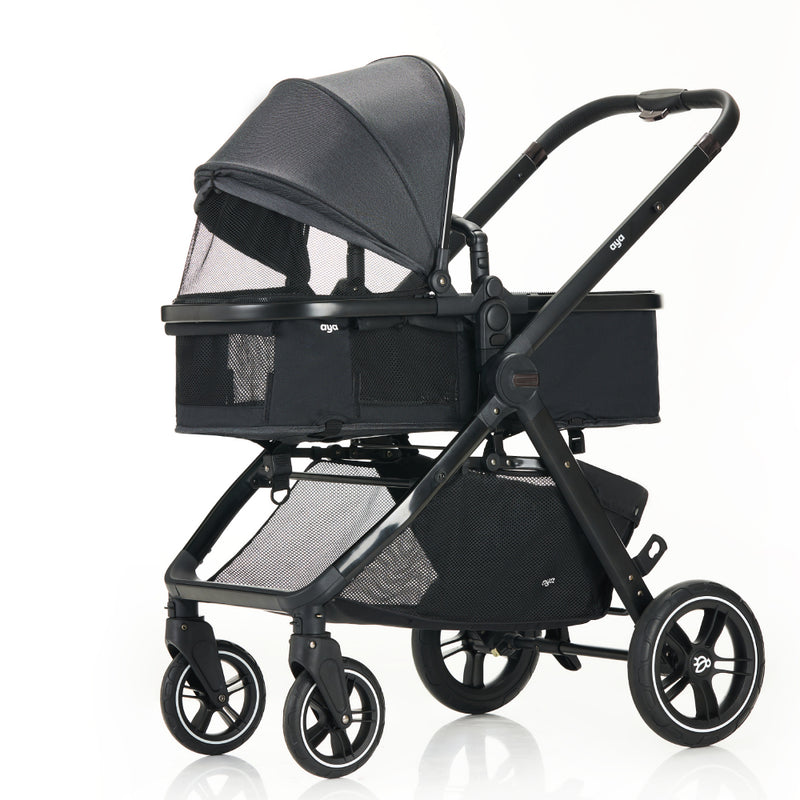 Aya EasyMoov 3 in 1 Pushchair - Midnight Black