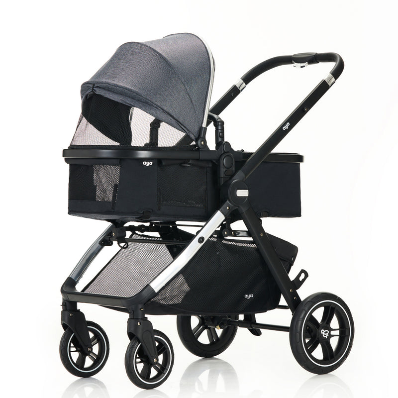 Aya EasyMoov 3 in 1 Pushchair - Stone Grey