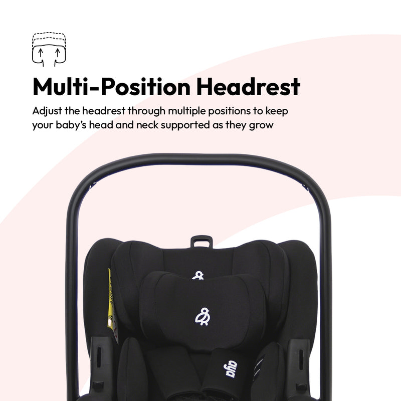 Aya Easygo Group 0+ Infant Carrier - Midnight Black