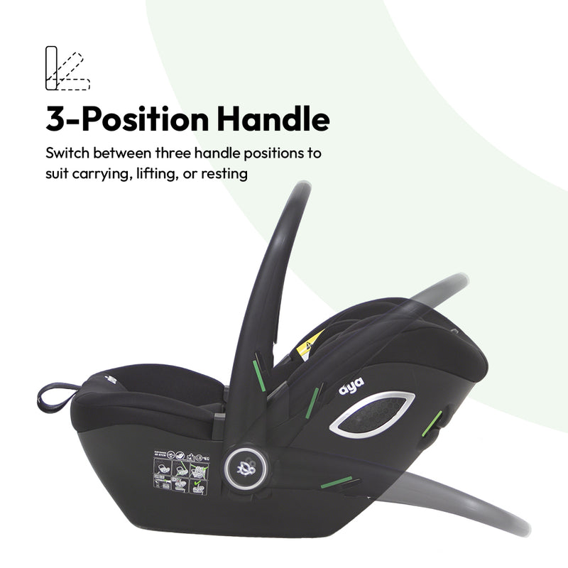 Aya Easygo Group 0+ Infant Carrier - Midnight Black