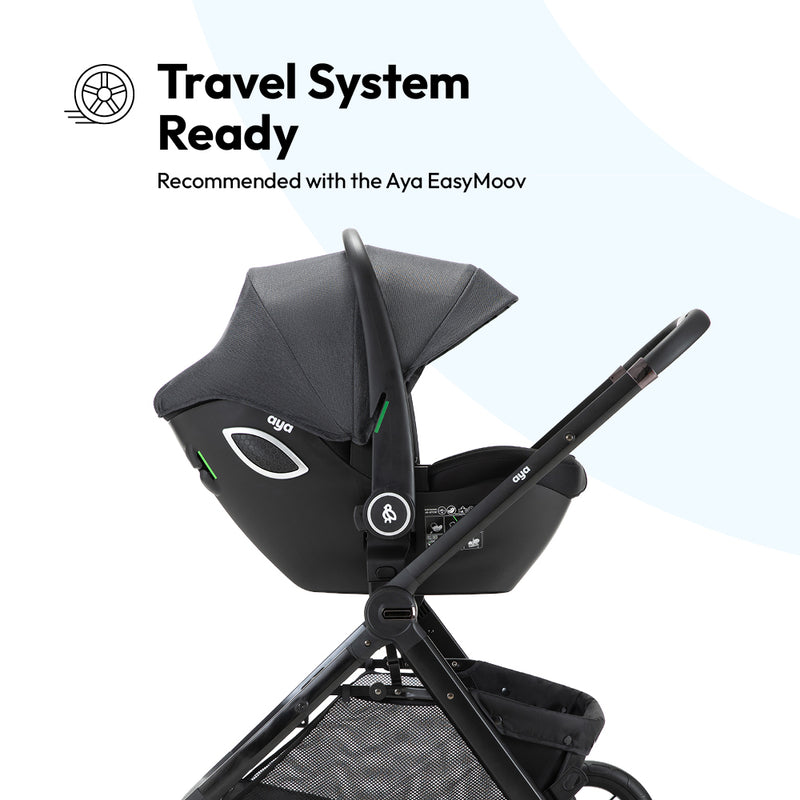 Aya Easygo Group 0+ Infant Carrier - Midnight Black