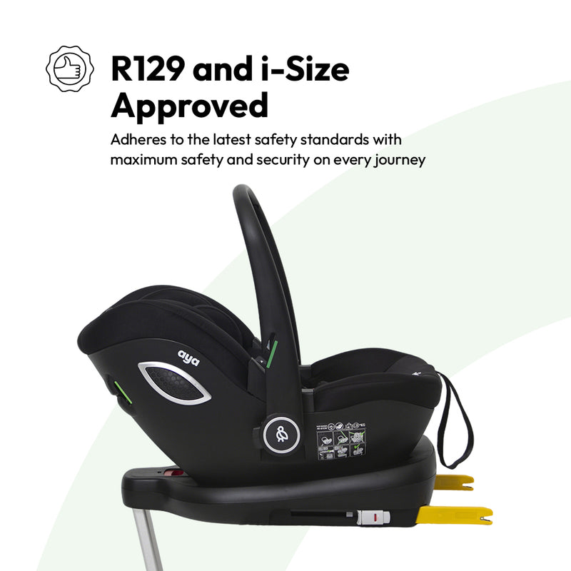 Aya Easygo Group 0+ Infant Carrier - Midnight Black