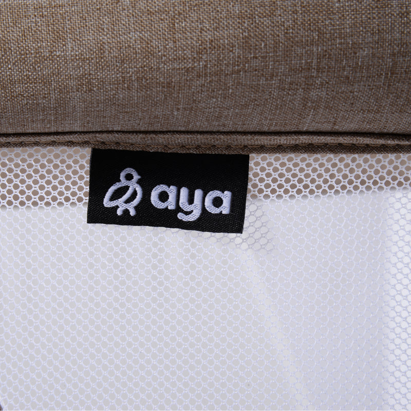 Aya EasyDream Crib - Wood/Sandstone