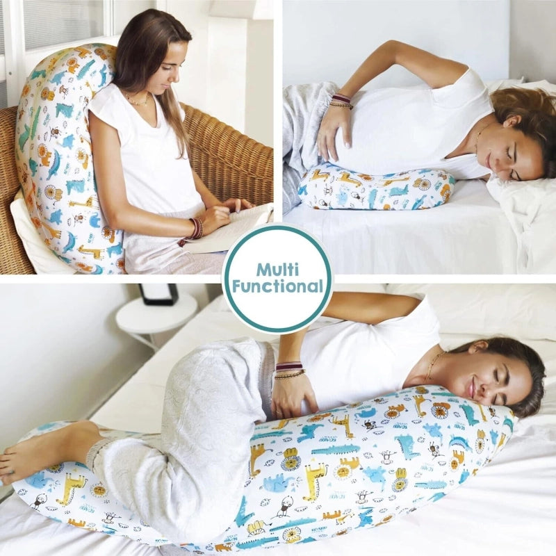 Aya 4in1 Multifunctional Nursing Pregnancy Pillow – Animals