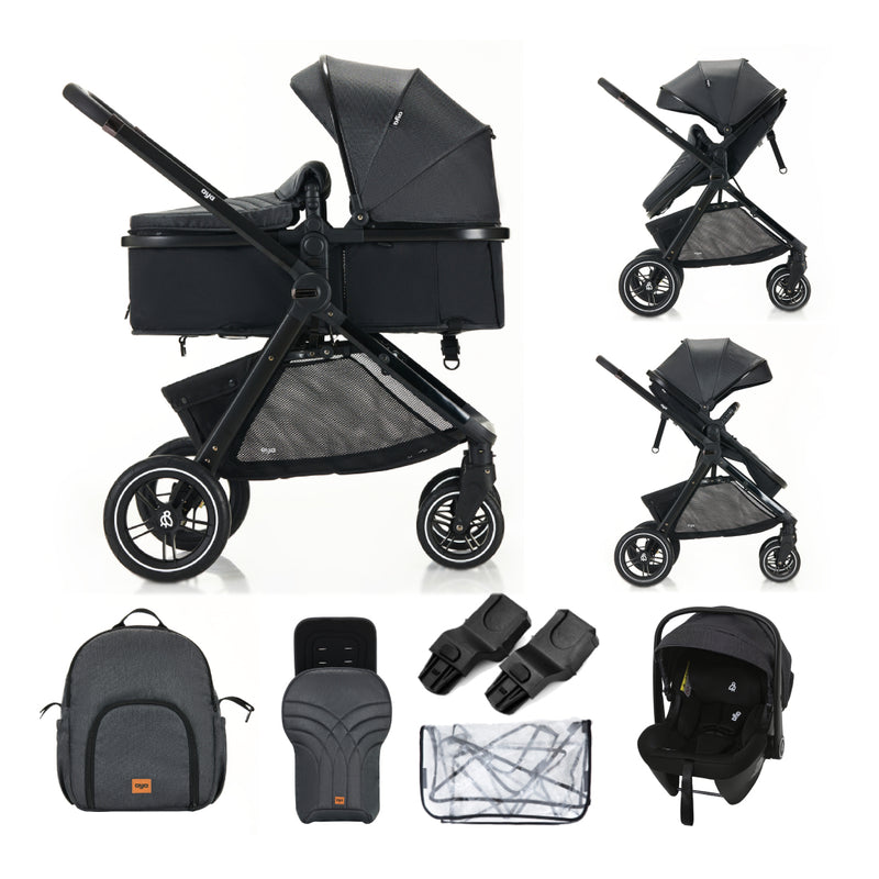 Aya EasyMoov 3 in 1 Pushchair - Midnight Black
